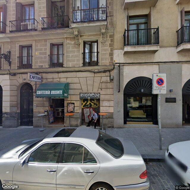 Street view near Farmacia in Madrid