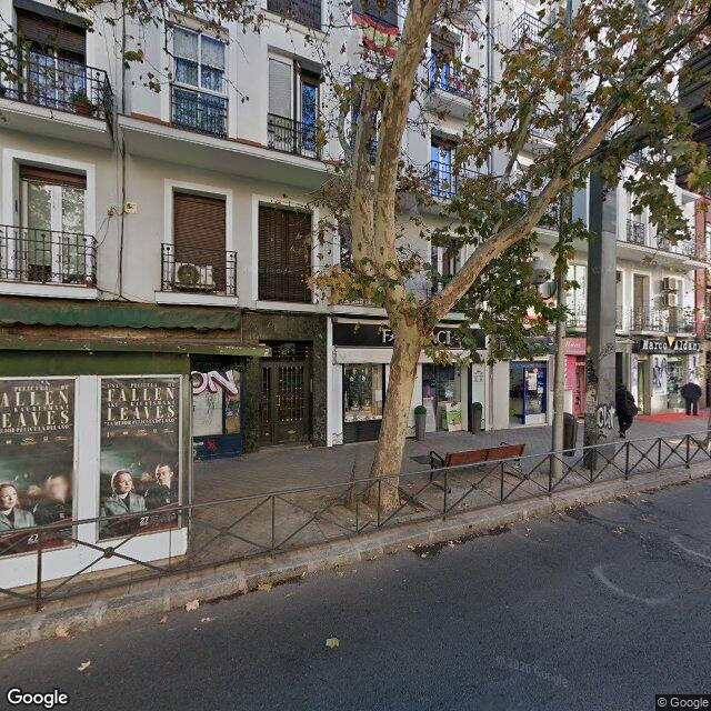 Street view near Farmacia in Madrid