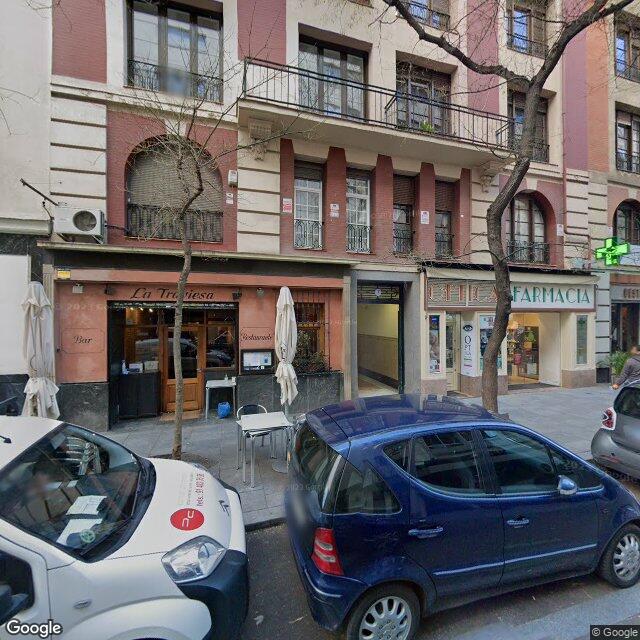 Street view near Farmacia in Madrid