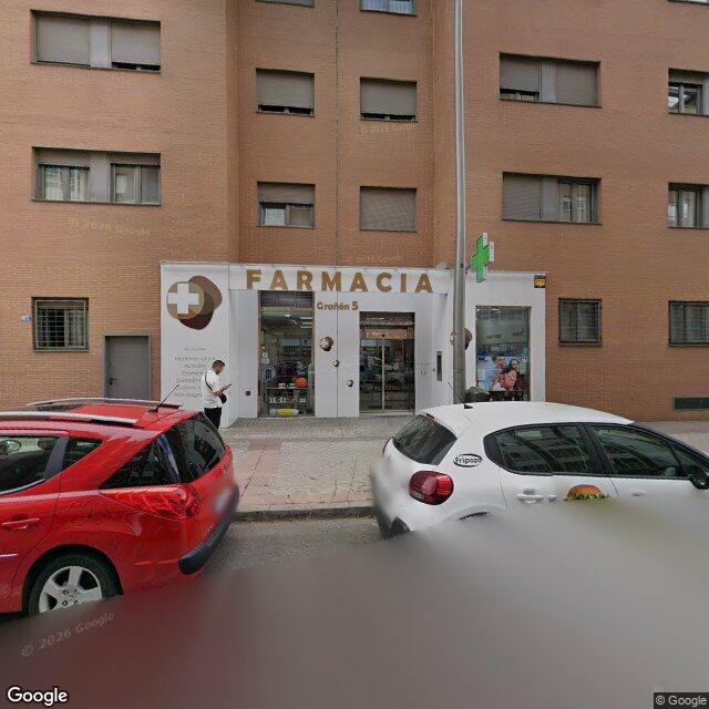 Street view near Farmacia in Madrid