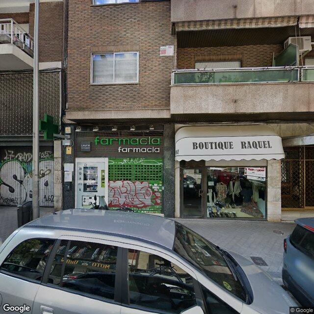 Street view near Farmacia in Madrid