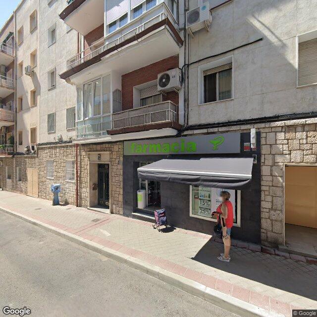 Street view near Farmacia in Madrid
