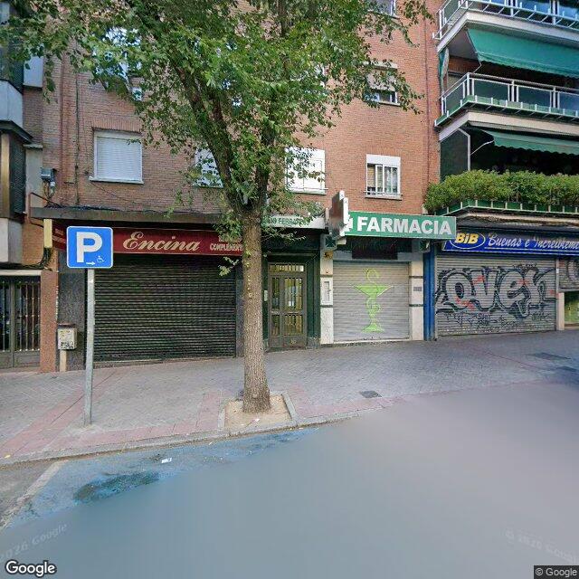 Street view near Farmacia in Madrid