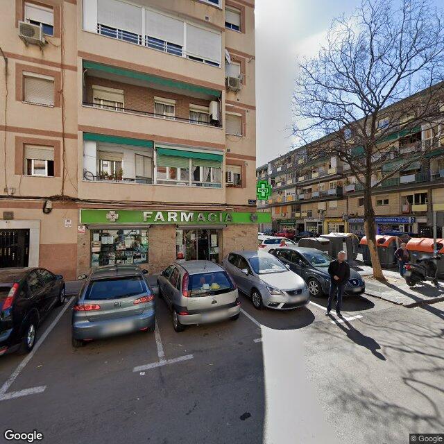 Street view near Farmacia in Madrid