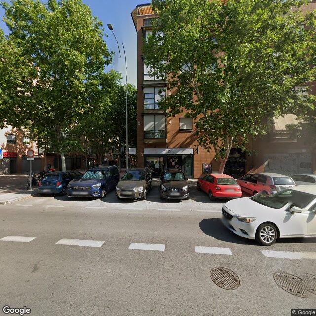 Street view near Farmacia in Madrid