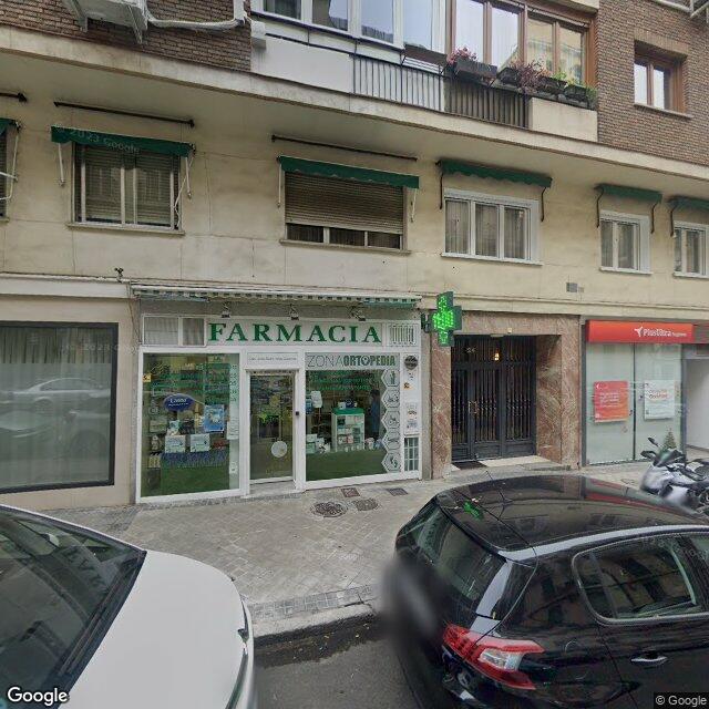 Street view near Farmacia in Madrid