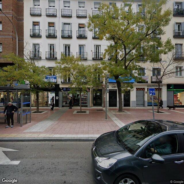 Street view near Farmacia in Madrid