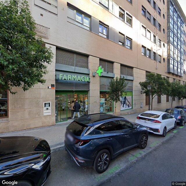 Street view near Farmacia in Madrid