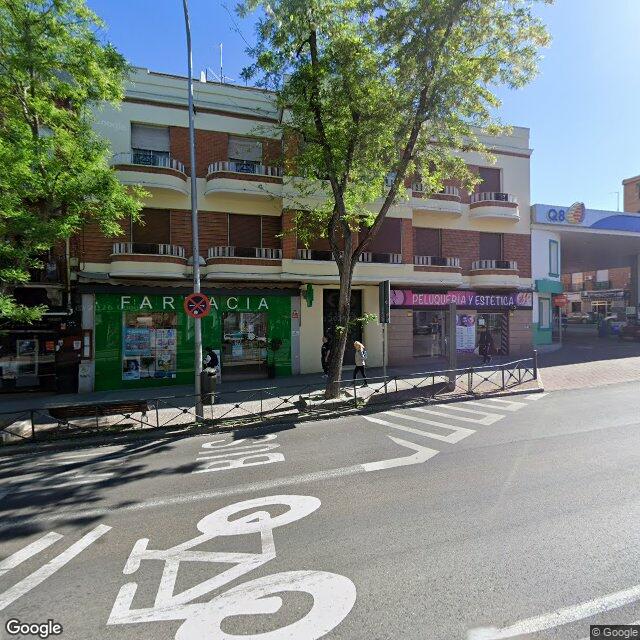 Street view near Farmacia in Madrid
