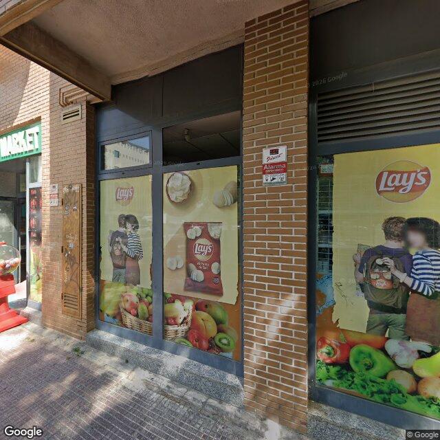 Street view near Farmacia in Madrid