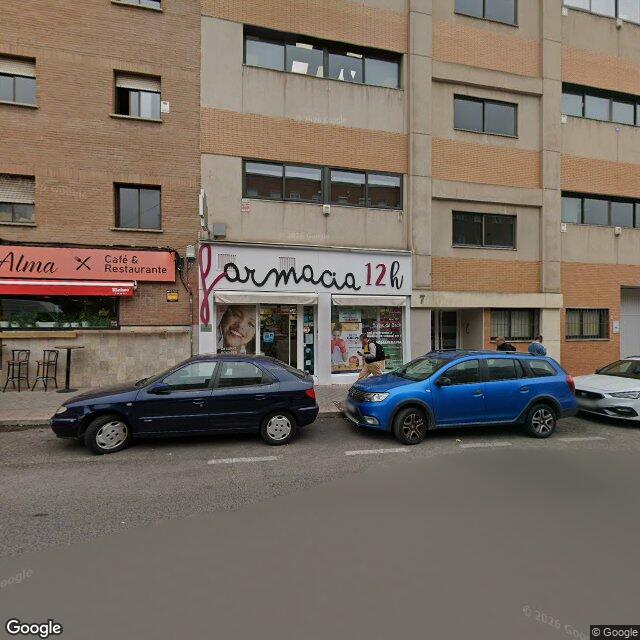 Street view near Farmacia in Madrid
