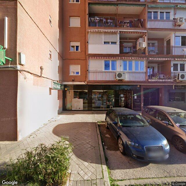 Street view near Farmacia in Madrid