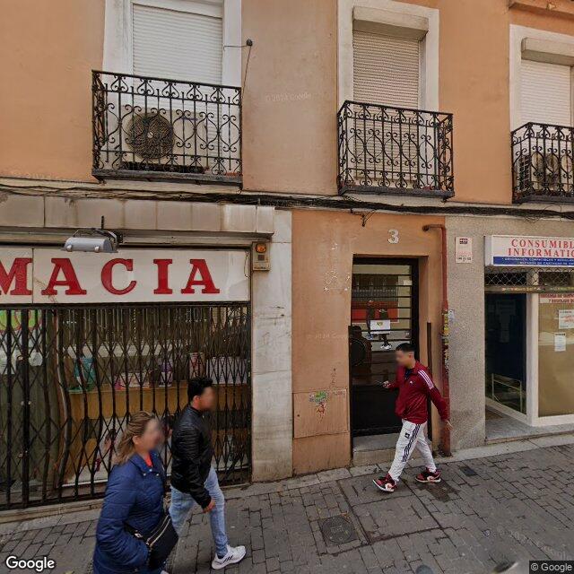 Street view near Farmacia in Madrid