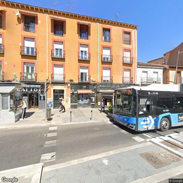 Street view near Farmacia in Madrid