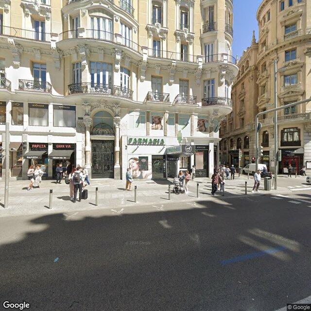 Street view near Farmacia in Madrid