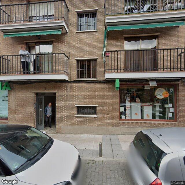 Street view near Farmacia in Madrid