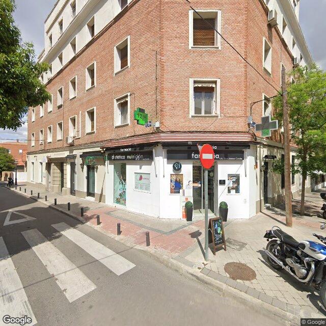Street view near Farmacia in Madrid
