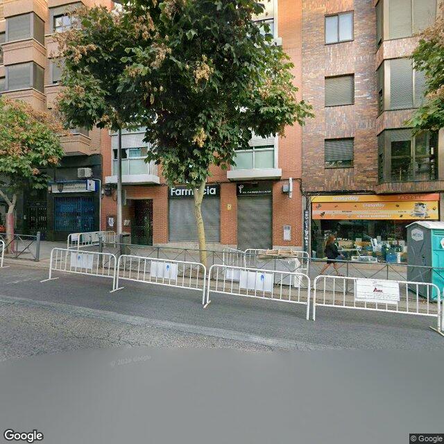 Street view near Farmacia in Madrid