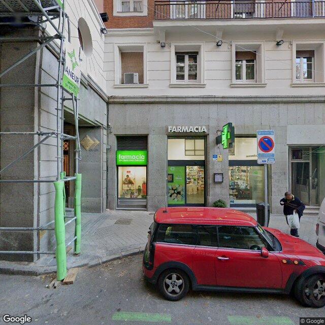 Street view near Farmacia in Madrid