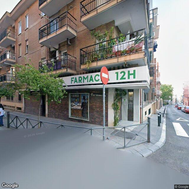 Street view near Farmacia in Madrid