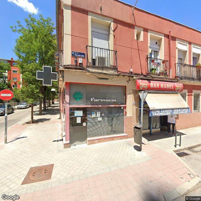 Street view near Farmacia in Madrid