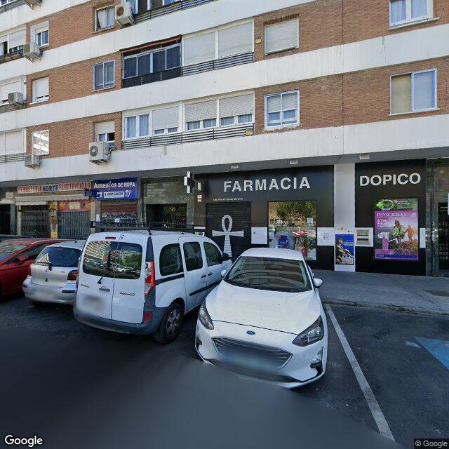 Street view near Farmacia in Madrid