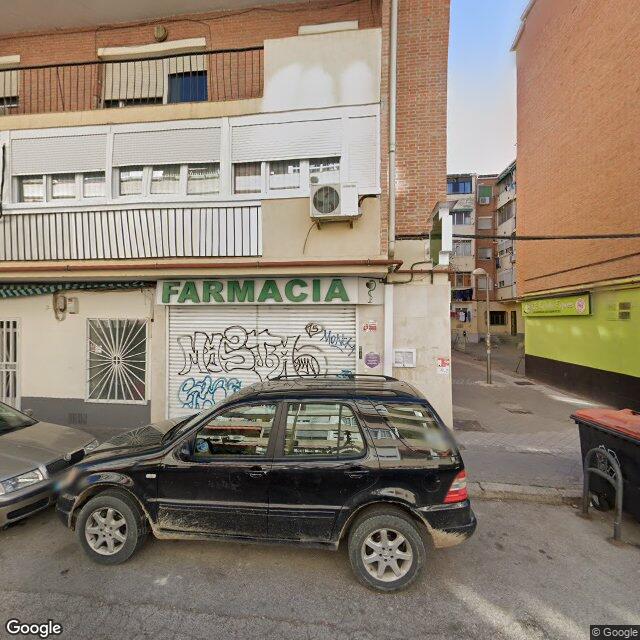 Street view near Farmacia in Madrid