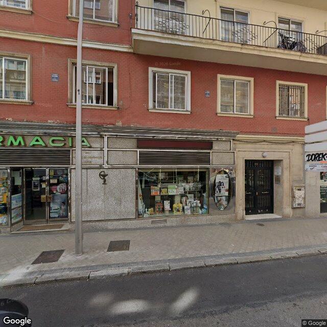 Street view near Farmacia in Madrid