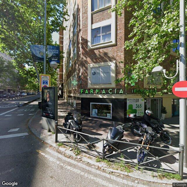 Street view near Farmacia in Madrid