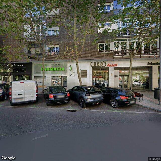 Street view near Farmacia in Madrid