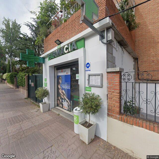Street view near Farmacia in Madrid