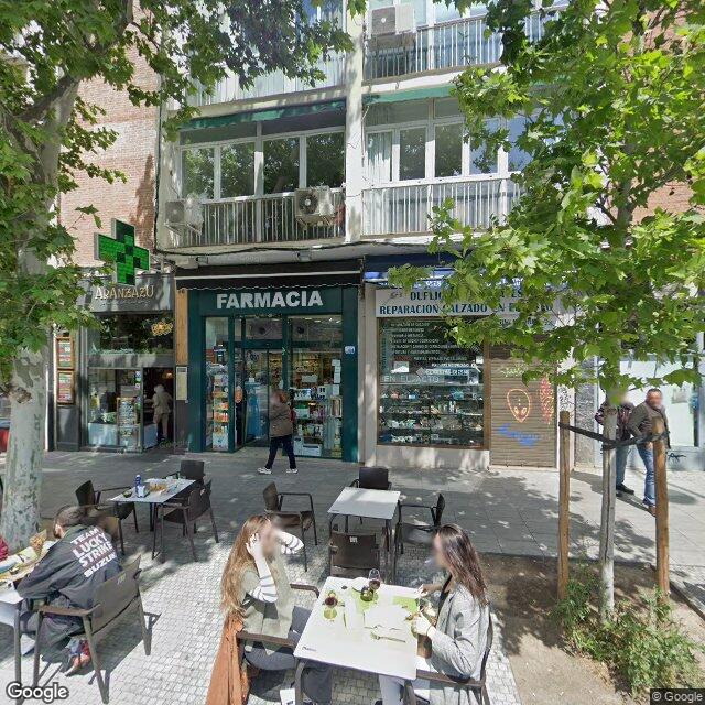 Street view near Farmacia in Madrid