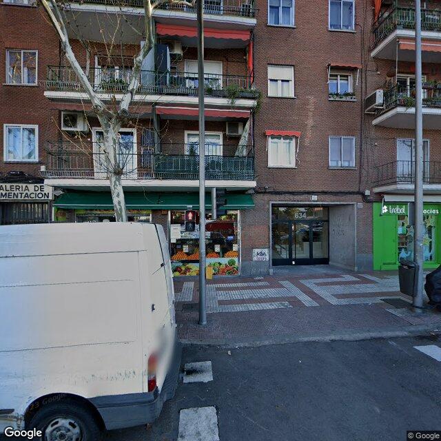 Street view near Farmacia in Madrid