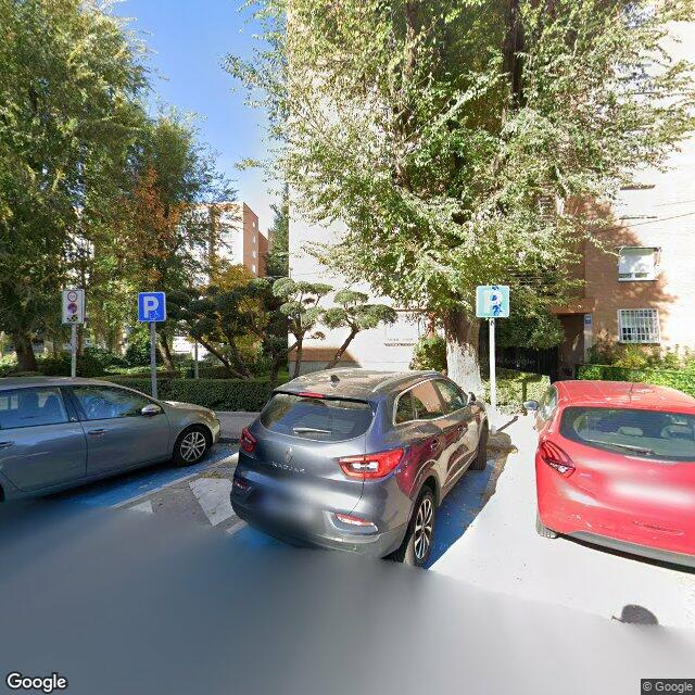 Street view near Farmacia in Madrid