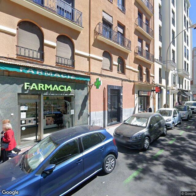 Street view near Farmacia in Madrid