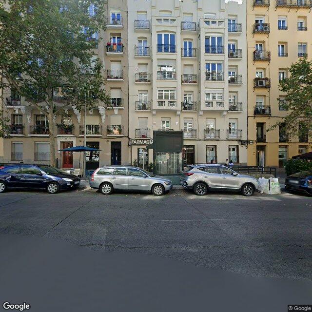 Street view near Farmacia in Madrid