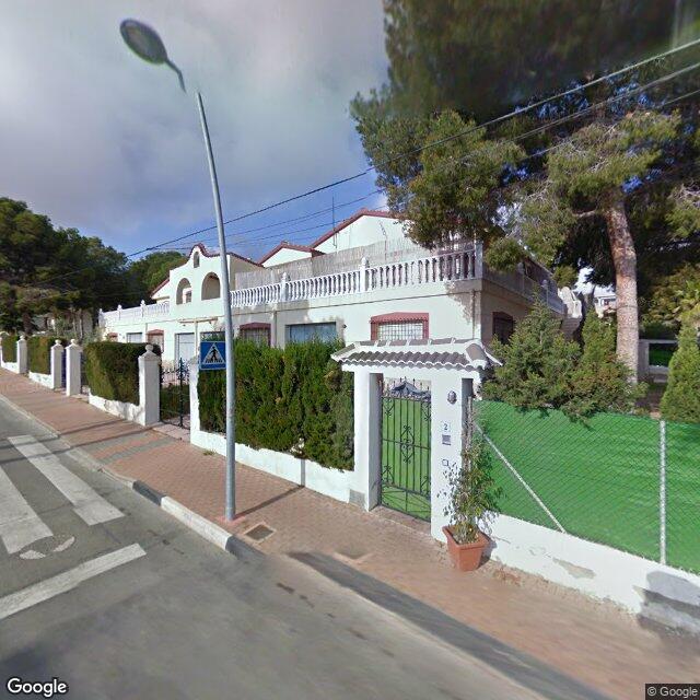 Street view near Farmacia in Spain