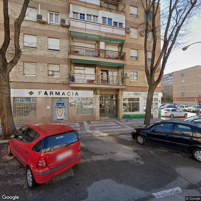 Street view near Farmacia in Madrid