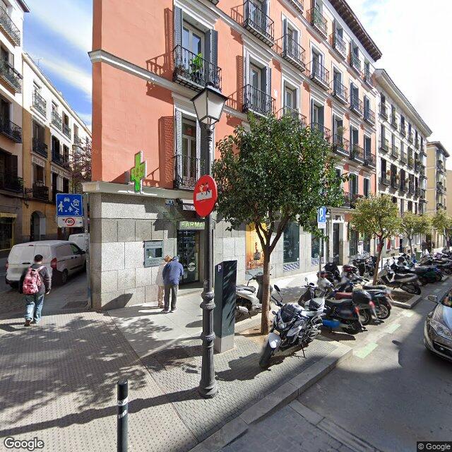 Street view near Farmacia in Madrid