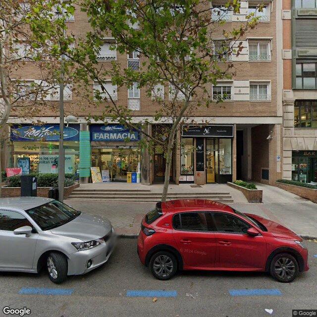 Street view near Farmacia in Madrid
