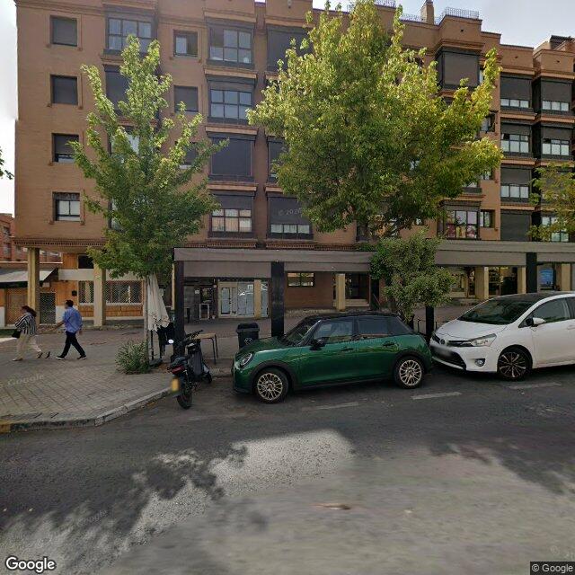 Street view near Farmacia in Madrid
