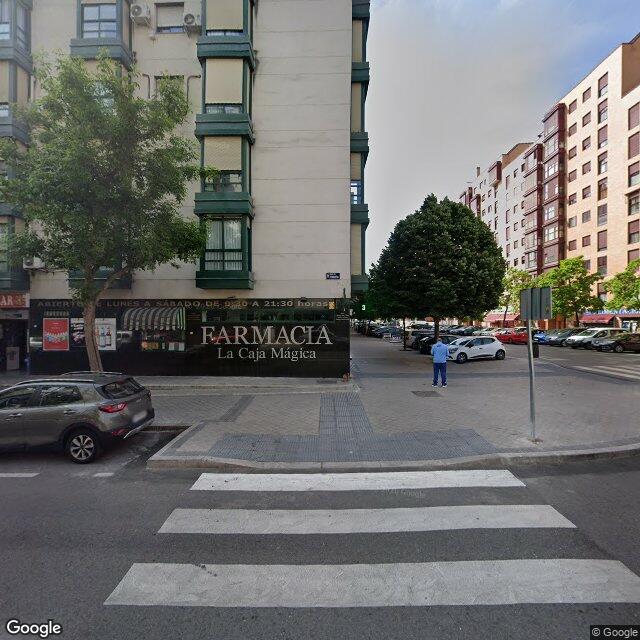 Street view near Farmacia in Madrid