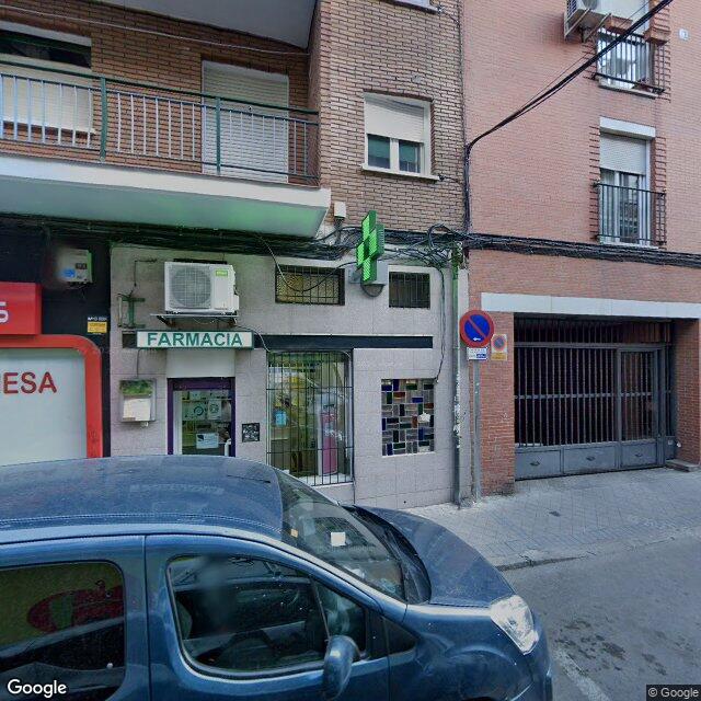 Street view near Farmacia in Madrid