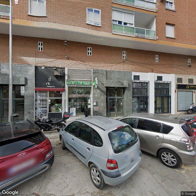 Street view near Farmacia in Madrid