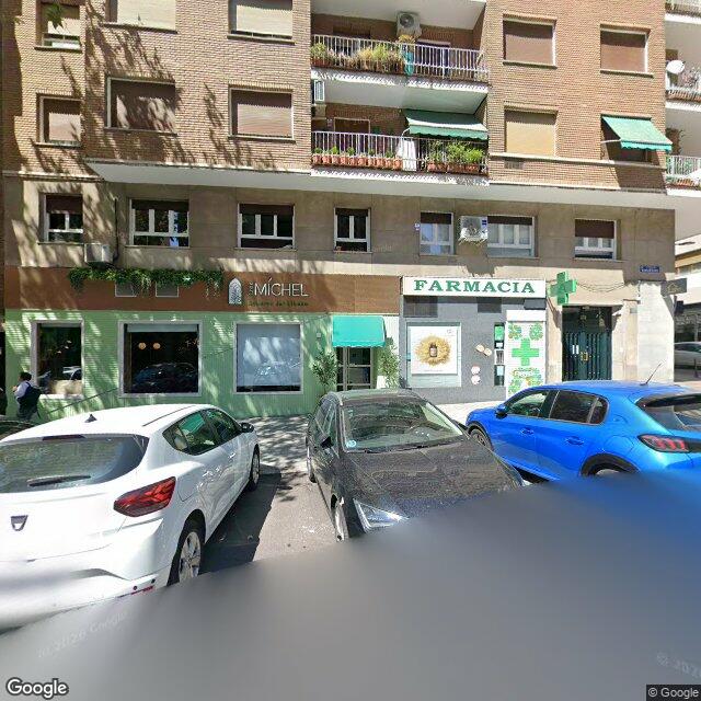 Street view near Farmacia in Madrid