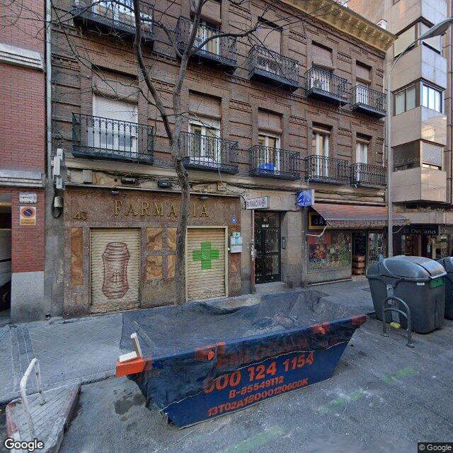Street view near Farmacia in Madrid