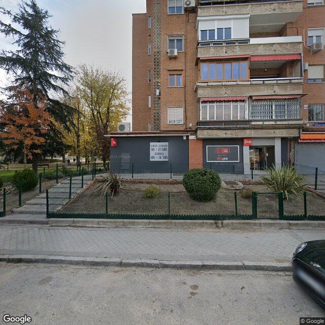Street view near Farmacia in Madrid