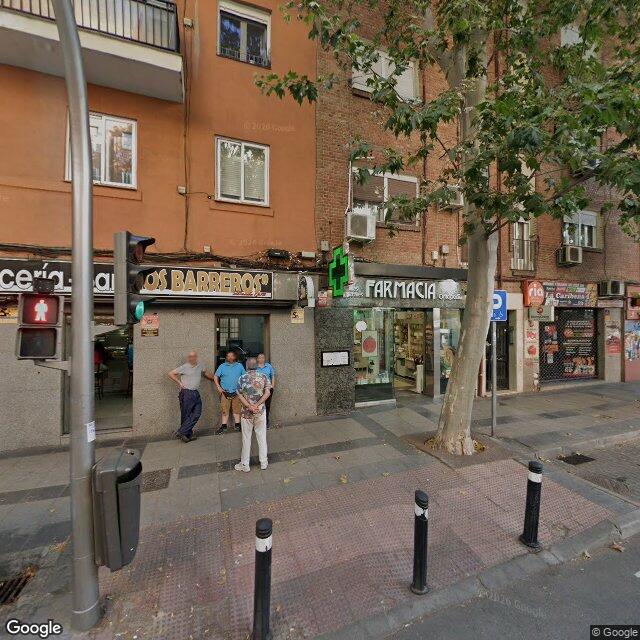 Street view near Farmacia in Madrid