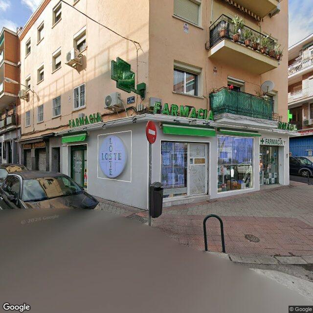 Street view near Farmacia in Madrid