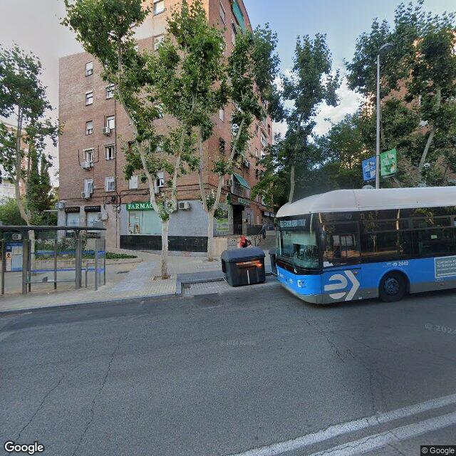 Street view near Farmacia in Madrid